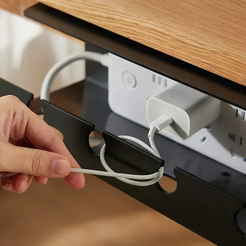 Desk Setup — cable management and workspace essentials