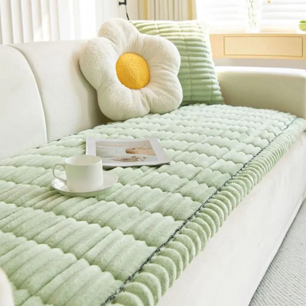 Ultra-plush sofa cover and couch protector, view 3