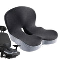 Memory Foam Seat & Lumbar Cushion — One-Piece Support