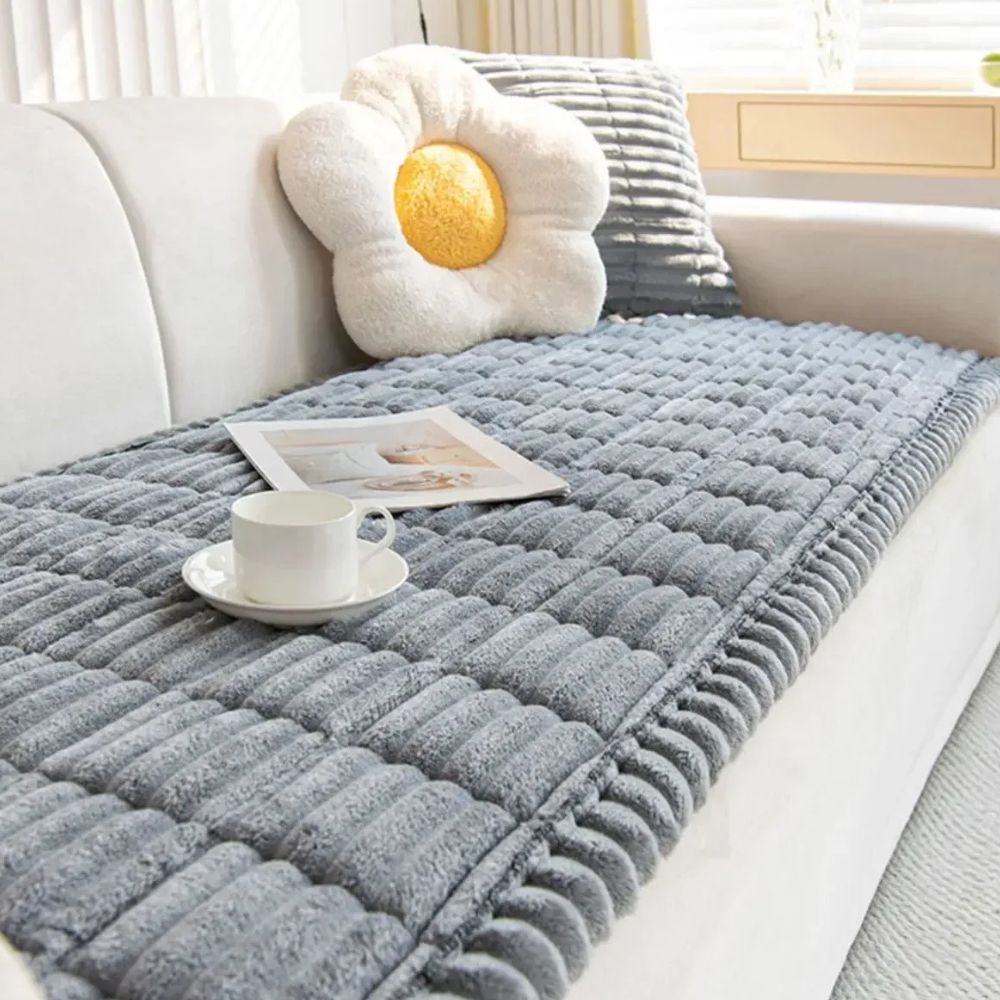 Ultra-Plush Sofa Cover — Cozy-Season Protection