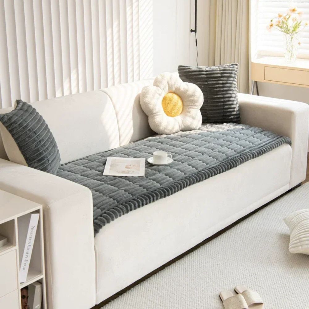Ultra-plush sofa cover and couch protector, view 5