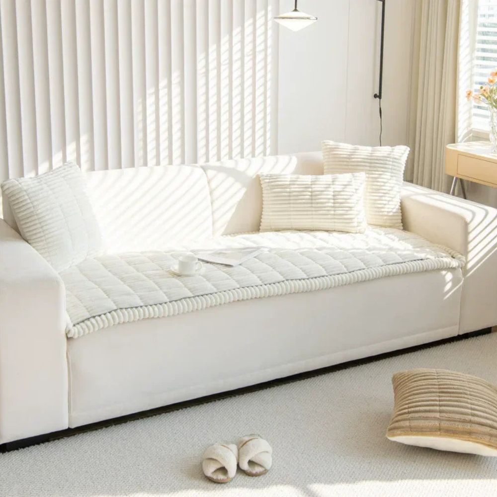 Ultra-Plush Sofa Cover — Cozy-Season Protection