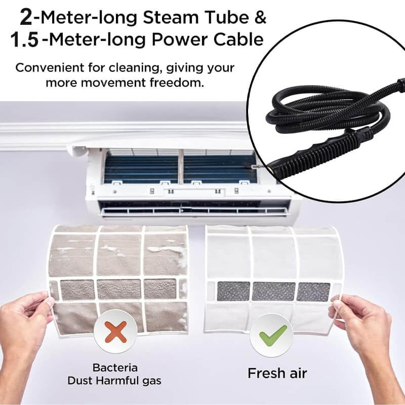 High-Pressure Steam Cleaner — 2500W Deep Clean